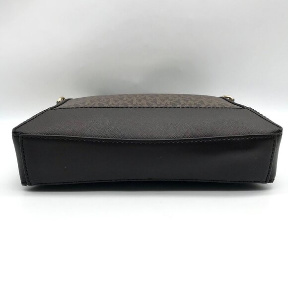Michael Kors Chocolate Coated Canvas Sallie Crossbody - Picture 5 of 11